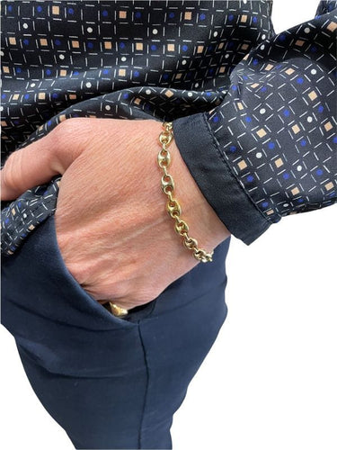 Bracelet BRACELET MAILLE GRAIN DE CAFÉ 3 ORS 58 Facettes 048221