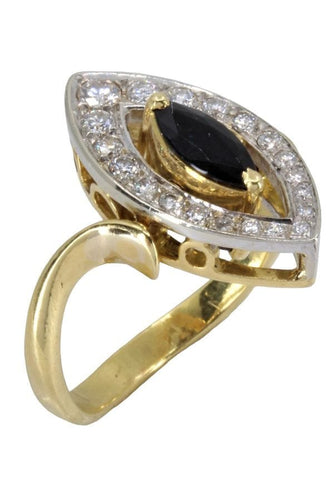 Bague 58 BAGUE ARTICULÉE SAPHIR, RUBIS ET DIAMANTS 58 Facettes 057841