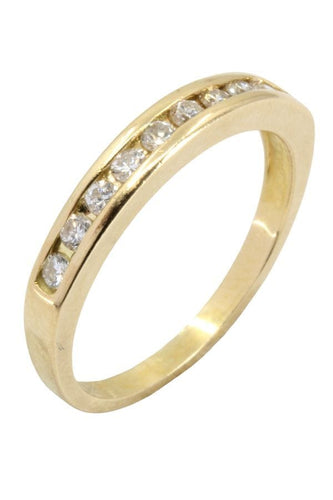 Bague 54 DEMI ALLIANCE DIAMANTS 58 Facettes 048391