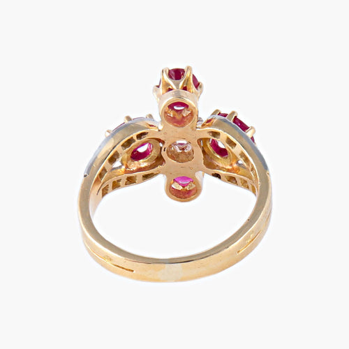 Bague 49 Bague Rubis Diamants 58 Facettes