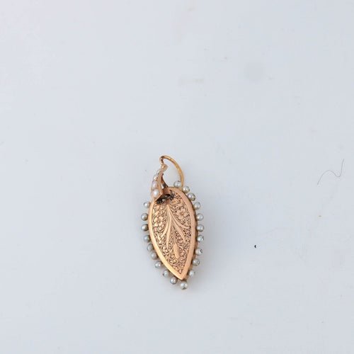 Pendentif Parure en or jaune, perles 58 Facettes