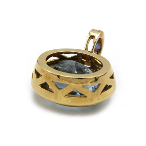 Pendentif Pendentif Topaze Saphirs 58 Facettes 230282R