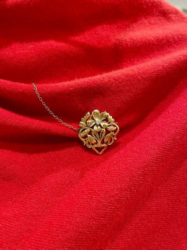 Broche BROCHE ART NOUVEAU FLEURS ET DIAMANT 58 Facettes 057141