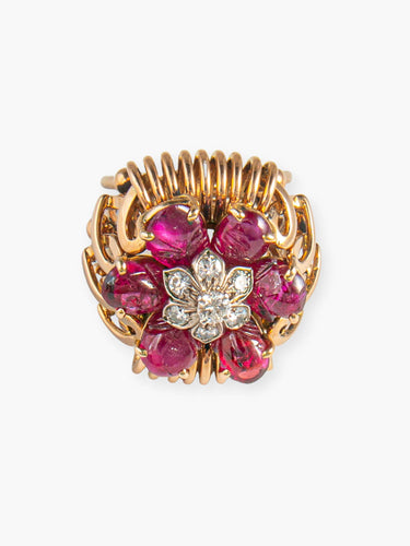 Bague 50 Bague Rubis et Diamants 58 Facettes