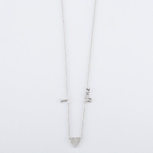 Collier Collier " I LOVE YOU "  Diamants 58 Facettes