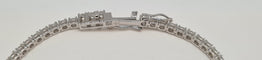 Bracelet Bracelet tennis or blanc diamants 58 Facettes