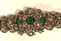 Bracelet Exceptionnel bracelet XIXe diamants, émeraudes, or et argent 58 Facettes