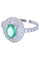 Bague Bague moderne, émeraude, diamants 58 Facettes 067961