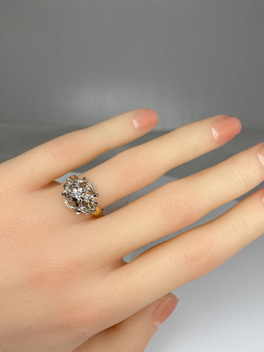 Bague 50 Bague Napoléon III en Or jaune & Diamants 58 Facettes