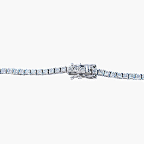 Bracelet Bracelet Tennis Or blanc Diamants 58 Facettes