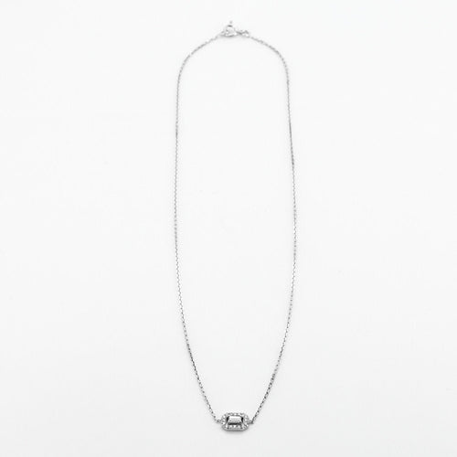 Collier Collier Or blanc Diamants 58 Facettes