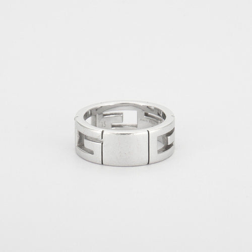 Bague 54 GUCCI - bague or gris, diamants 58 Facettes HS22167