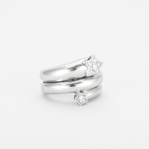 Bague 49 Bague en Or gris, diamants 58 Facettes