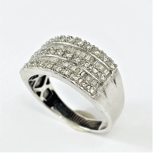 Bague 60 Bague Pavage Diamants Or blanc 58 Facettes 20400000687