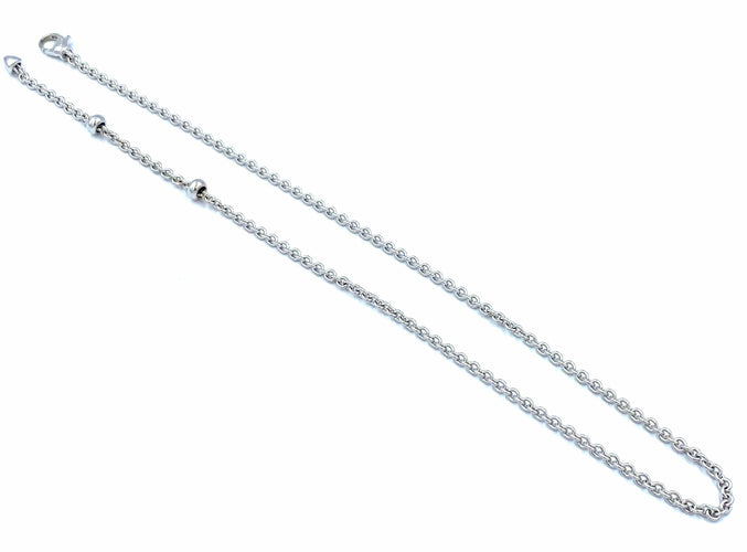 Collier BVLGARI. Collection Catene, chaîne en or blanc 58 Facettes