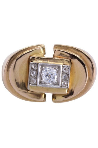 Bague 47 BAGUE TANK DIAMANTS 58 Facettes 071261