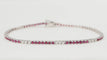Bracelet 18cm Bracelet rivière rubis diamants 58 Facettes 32237
