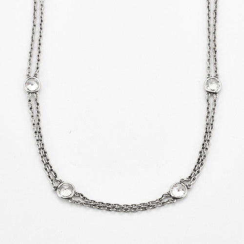 Pendentif Sautoir Platine Diamants 58 Facettes