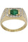 Bague BAGUE MODERNE ÉMERAUDE ET DIAMANTS 58 Facettes 050111
