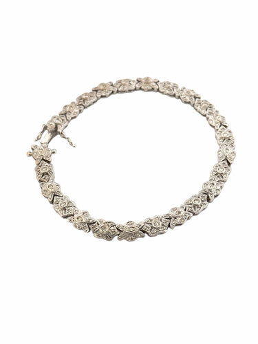 Bracelet Bracelet ancien en platine et diamants 58 Facettes