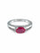 Bague 51.5 BAGUE OR GRIS RUBIS ET DIAMANTS 58 Facettes 419 00086