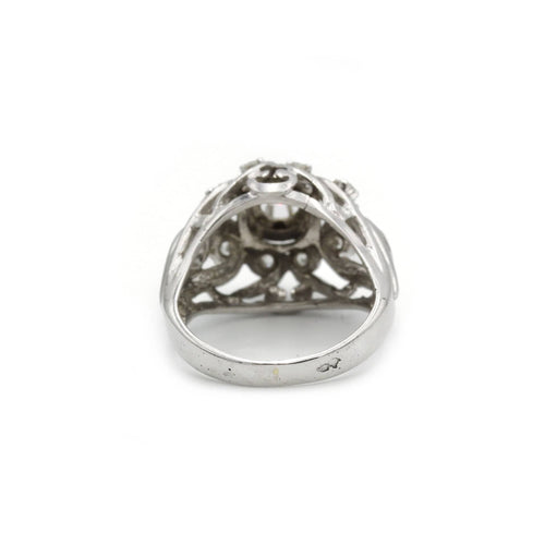 Bague 49 Bague en Or blanc, Platine & Diamants 58 Facettes 230095R
