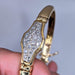 Bracelet Bracelet jonc or jaune et diamants 58 Facettes