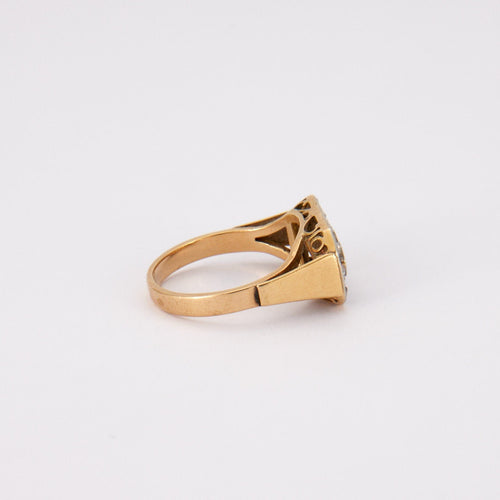 Bague 59 Bague Trilogie Diamants Art Déco 58 Facettes