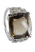 Bague BAGUE STYLE ART-DÉCO QUARTZ FUMÉ ET DIAMANTS 58 Facettes 056221