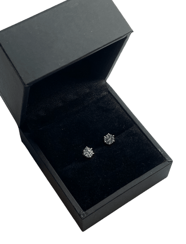 Boucles d'oreilles PUCES D'OREILLES OR DIAMANTS 58 Facettes