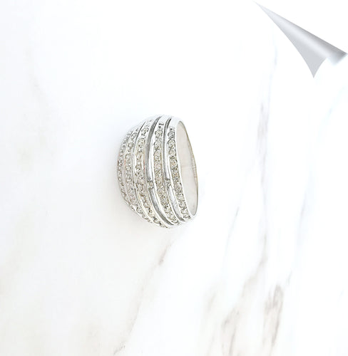 Bague Bague Jonc bombé Diamants 0,50ct 58 Facettes AA 1558