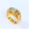 Bague 60 Chevalière Or jaune / Platine & Diamants 58 Facettes 20400000609