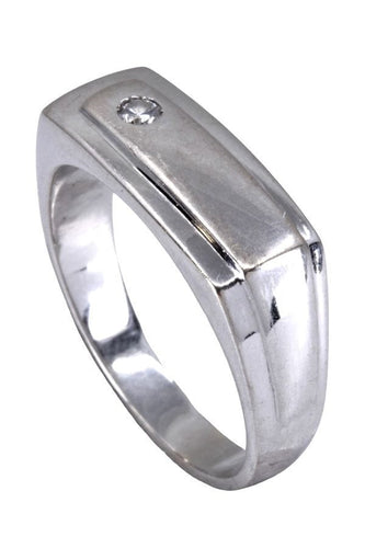 Bague 63 BAGUE CHEVALIÈRE DIAMANT 58 Facettes 072011