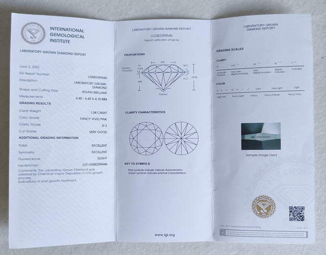 Bague Bague solitaire Platine et Diamant de synthèse rose 58 Facettes