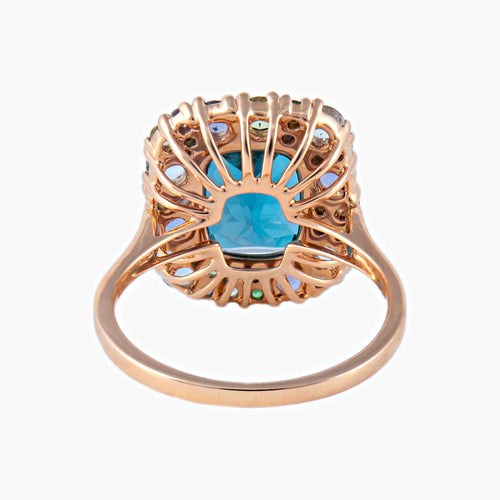 Bague 53 Bague Emotion Isabelle LANGLOIS Topaze 58 Facettes