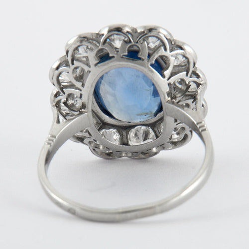 Bague Bague saphir diamants Art Déco 58 Facettes