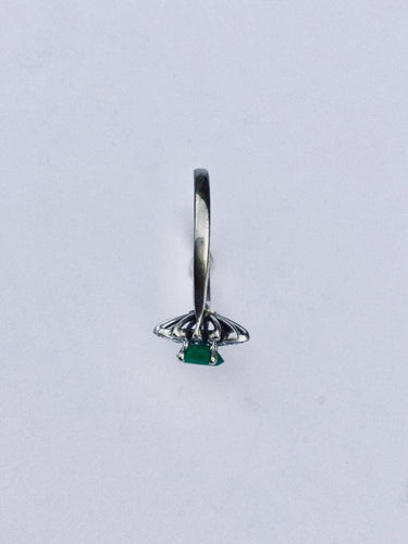 Bague 58 Bague Marguerite Emeraude Diamants 58 Facettes