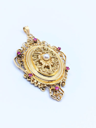 Pendentif Pendentif à secrets XIXe 58 Facettes