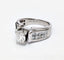 Bague 51.5 Bague or blanc solitaire accompagné 58 Facettes 1-888/1