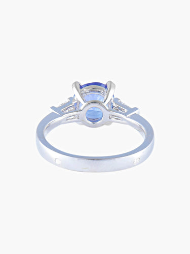 Bague 52 Bague Tanzanite Diamants 58 Facettes