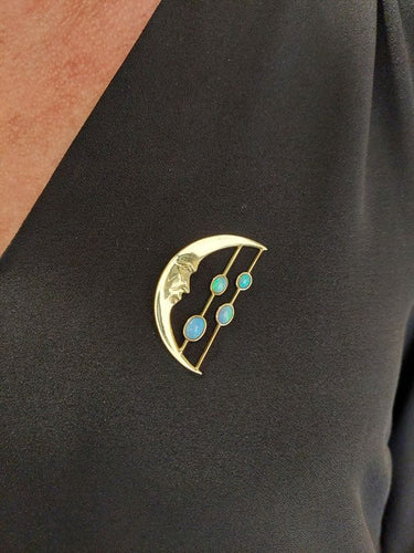 Broche BROCHE LUNE OPALES 58 Facettes 068561