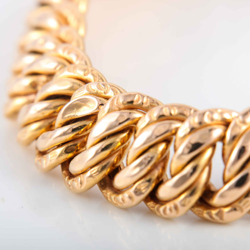 Bracelet Bracelet gourmette maille américaine 58 Facettes 8388