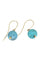Boucles d'oreilles BOUCLES D'OREILLES PENDANTES TURQUOISES 58 Facettes 051531