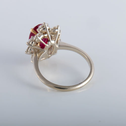 Bague 53 Bague rubis et diamants 58 Facettes
