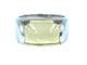 Bague 51 BVLGARI - Bague Tronchetto or blanc et citrine 58 Facettes
