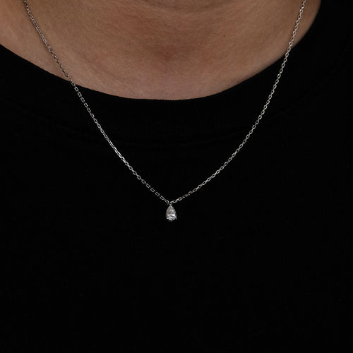 Collier Collier en or blanc & diamants 58 Facettes