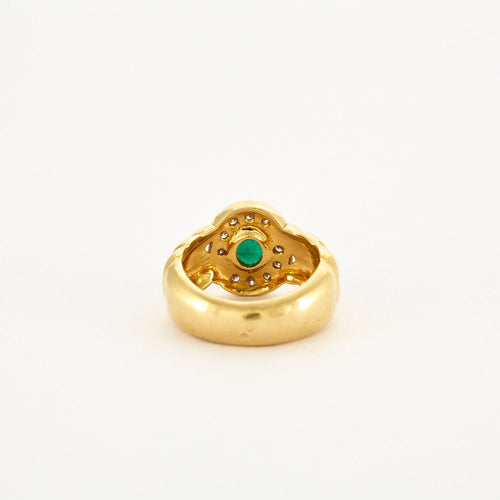 Bague 52.5 Bague Marquise Emeraude Diamants 58 Facettes