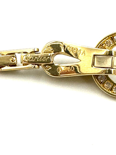 Collier CARTIER. Collier Agrafe diamants 58 Facettes