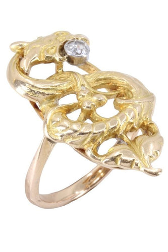 Bague BAGUE ANCIENNE CHIMÉRE DIAMANT 58 Facettes 062871