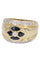 Bague 54 BAGUE JONC SAPHIRS ET DIAMANTS 58 Facettes 077851